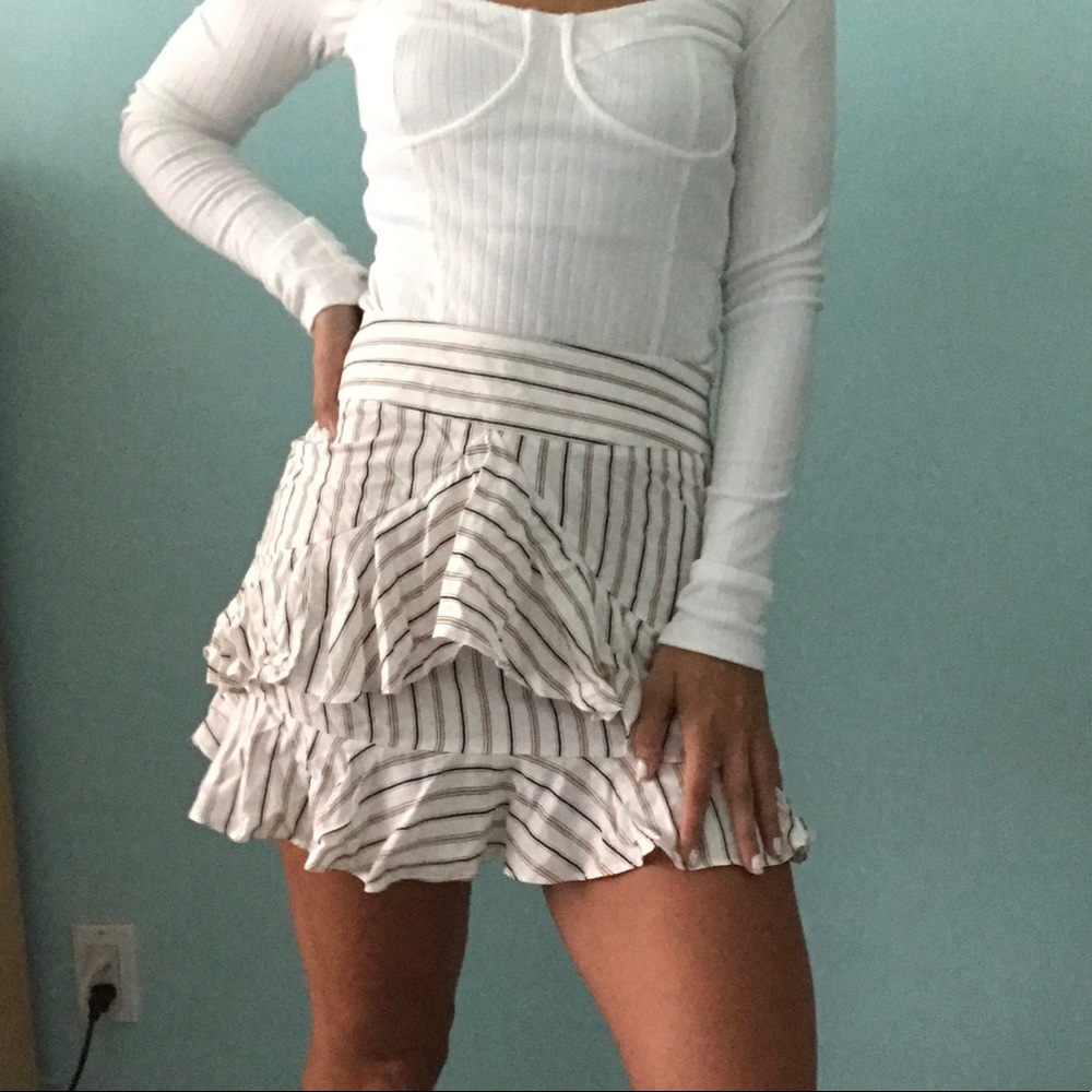 🧡Ruffle Mini Skirt - Picture 2 of 3